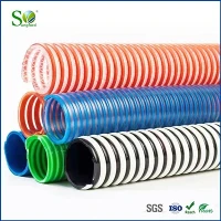 Spiraalversterkte gegolfde PVC-zuigslang